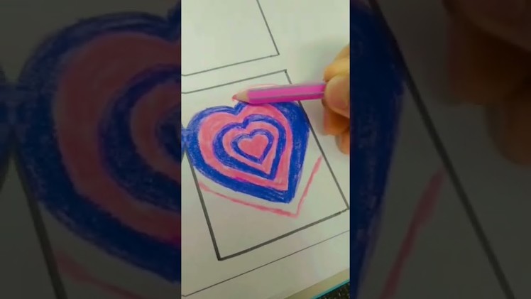 Heart! card and flower card DIY colour pencil #colour #diy
