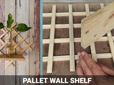 How to build a pallet wall shelf. pallet projects diy