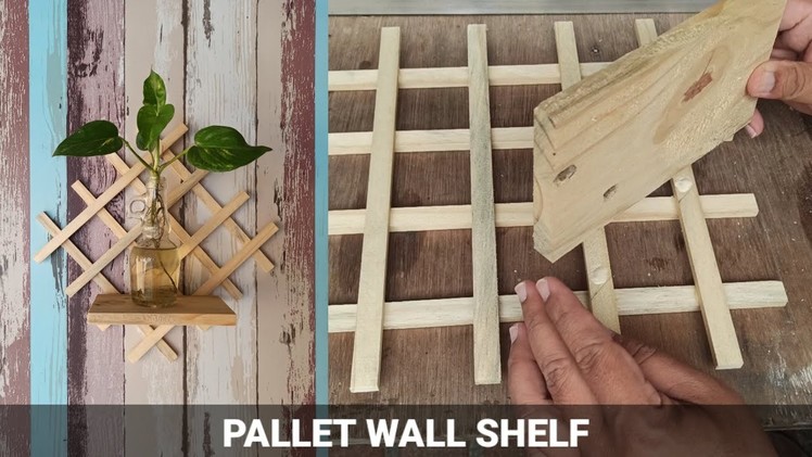How to build a pallet wall shelf. pallet projects diy