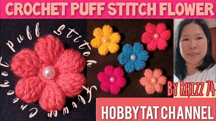 How to Crochet Puff Stitch Flower