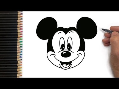 How To DRAW MICKEY MOUSE TUTORIAL Drawing For beginners Easy #drawing #tutorial