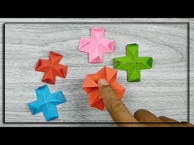 How to make a paper antistress toy. Diy origami finger trap