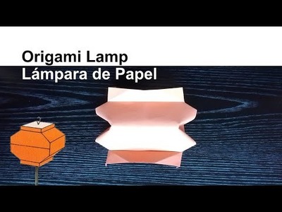 How to Make an Origami Paper Lamp, Handmade Home Decor - Cómo Hacer una Lámpara o Luz de Papel