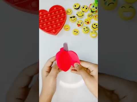 How To Make Easy 3d Apple ????| Paper Craft | Anu's world | #shorts
