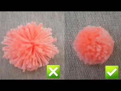 How To Make Perfect Woolen Ball.Super Easy Pom Pom Making Ideas- DIY CRAFT MAGIC