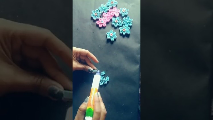 How to make quilling flowers ||paper flowers make to easy #shorts #paper #art #ideas #handmade