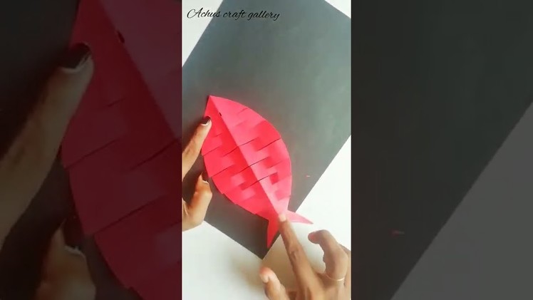 How to Make Simple Origami Paper Fish???? #papercraft #shorts #viral #diy