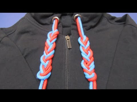 How to Tie Hoodie Strings. Easy instructions for tying decorative hoodie knots. #Shorts