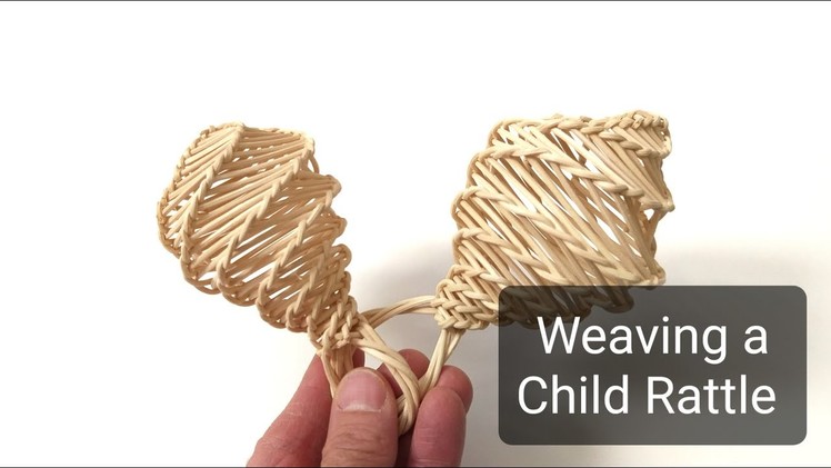 How to weave a child rattle from rattan, craft, DIY