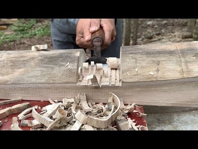 Ingenious Craft Wood Recycling Scheme From Discarded Dead Trees. Breakthrough Woodworking Projects