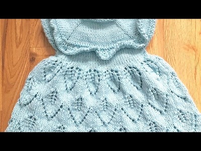 Latest Woollen Hand Knitting Baby Frocks Design.New hand knitted frock design