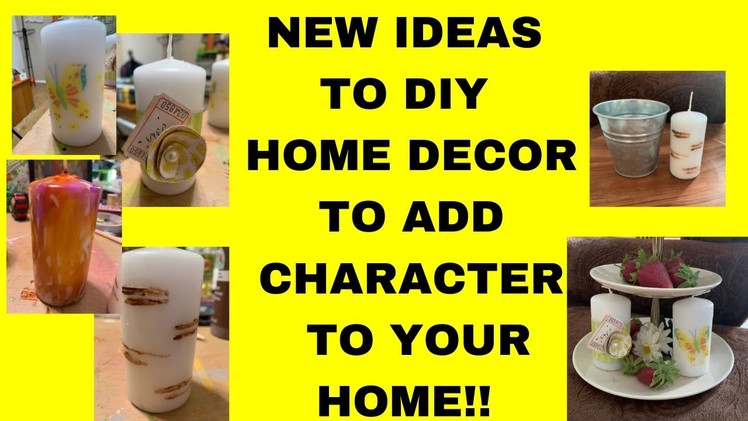 NEW IDEAS TO DIY HOME DECOR TO ADD CHARACTER TO YOUR HOME!!