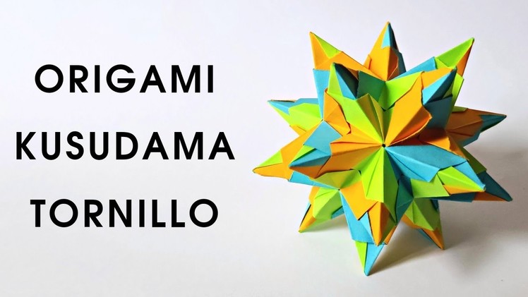 Origami BASCETTA STAR kusudama  by Paolo Bascetta | How to make a paper kusudama