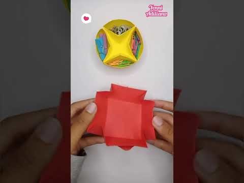 Origami Box - Easy Paper Craft Tutorials #shorts