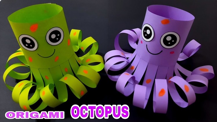 Origami Octopus | How to Make Paper Octopus | Easy Paper Crafts | Cara buat Origami Octopus