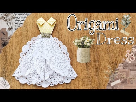 ORIGAMI WEDDING DRESS | DIY PAPER WEDDING GOWN | ORIGAMI GAUN PENGANTIN | ORIGAMI BAJU