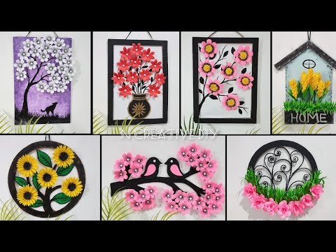 Paper craft for home decoration | Unique wall hanging craft | Paper flower wall decor | Room decor