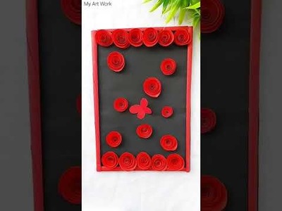 Paper Wall Picture idea||Paper Craft  #shorts