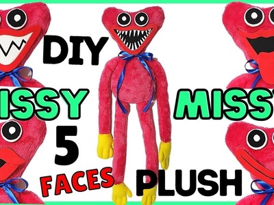 Poppy Playtime Chapter 2 DIY Kissy Missy Plush In real life 5 Interchangeable faces