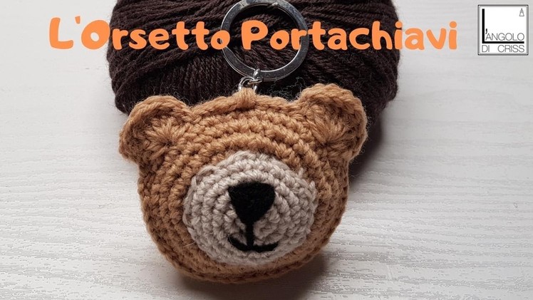 Portachiavi ORSETTO all'uncinetto