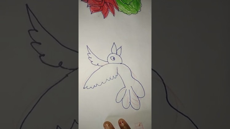 #Really easy drawing short video simple pictures #drawing very funny video.how to draw bird drawing