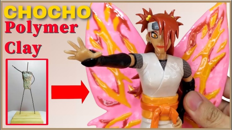 Sculpting Boruto CHOCHO AKIMICHI Butterfly Mode in Polymer Clay | Anime Clay Art