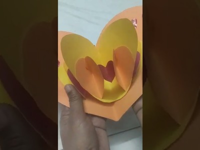 ???? Shaped  home made Card ||Pop - up card || Paper Craft #shorts