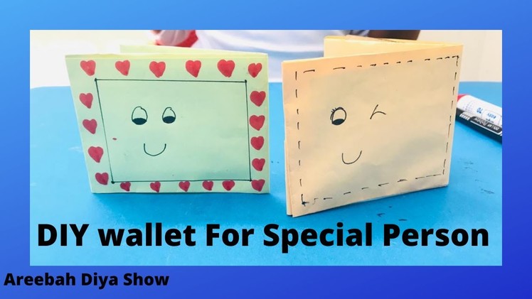 #shorts I DIY wallet For Special Person I Wallet With Paper I Origami videos I Areebah Diya Show