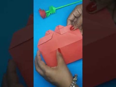 Valentine Day Special Craft.Easy Craft. DIY Crafts. Origami Paper 706  #short