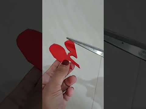 Valentine's Day Special Paper Craft Idea |  Paper Craft |  Heart Shape Design | #Shorts