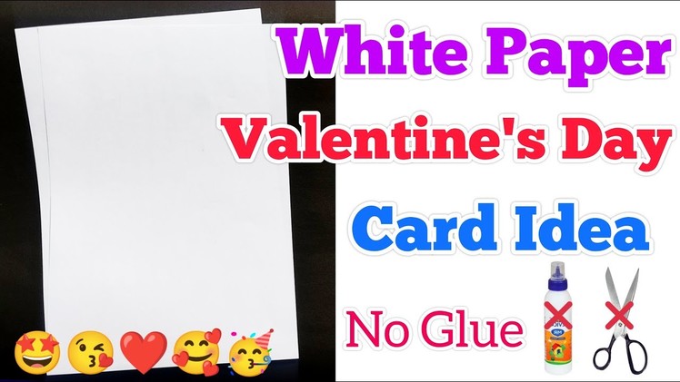 White Paper Card without Glue ❤️| Valentine's Day Greeting Card | Valentine's Day Crafts