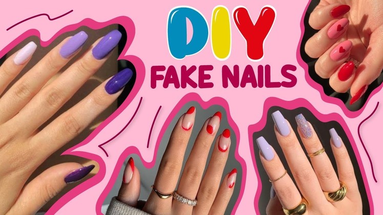 3 DIY FAKE NAILS Without Nail Glue! - HOW TO MAKE FAKE NAILS at HOME - Great Viral TikTok Nail Hacks