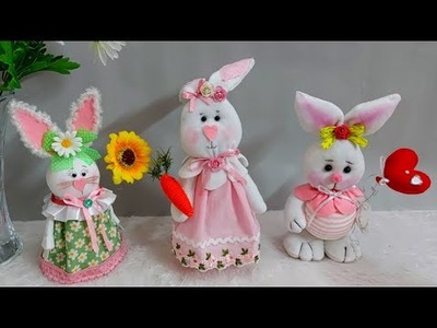 3 Easy Easter bunny craft idea made with simple materials |DIY Low budget Easter décor idea ????16