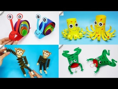 6 Moving paper toys | Easy paper crafts ideas | DIY paper crafts