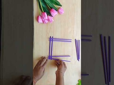 A simple paper flower craft wall hanging#youtubeshorts #viral #diy #homedecoration