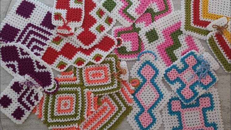 AMAZİNG  and BEATİFUL Crochet patterns |  crochet washcloth, placemats pattern |  knitting patterns