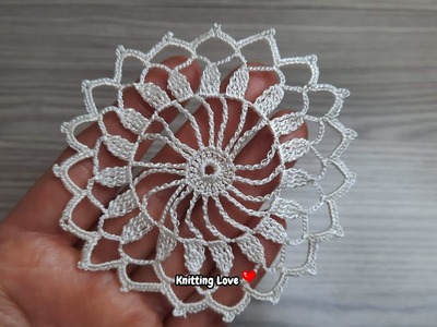 AMAZING Very Easy Flowers Crochet Pattern Knitting Tutorial for beginners Tığ işi örgü modelleri
