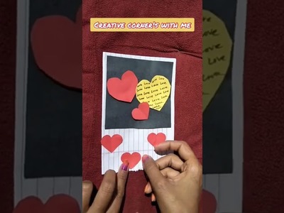 Anniversary Card Making With Notebook Paper|| #short #youtubeshort #trending