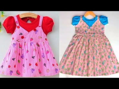 Baby frock cutting and stitching. 4-5 year old girl dress cutting and stitching