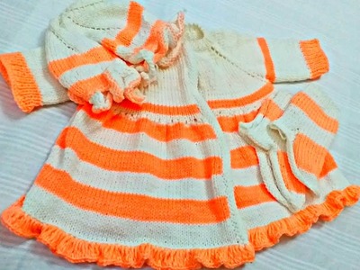 Baby Girls Knitted Frocks.Beanie.socks.shoes Ideas 2022 |Crochet Winter Designs | Art and Handcrafts