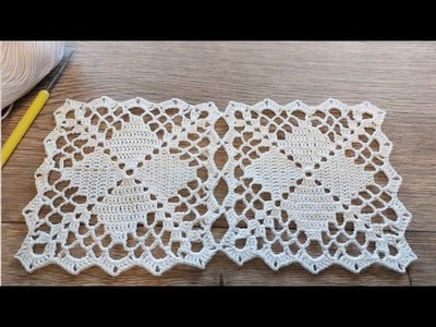 BEAUTIFUL Crochet Pattern |Table Cover, Bedspread pattern #crochet #knitting #crochetworldcreations