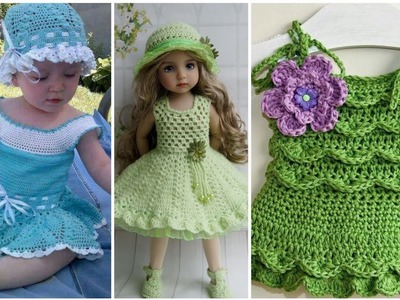 Beautiful ideas for babies crochet frocks patterns #crochetbabyfrocks designs