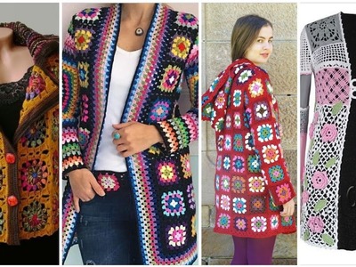 Beautiful Trendy 38 crochet knitting Vest Cardigan Jacket & Shrugs Designe Women Fashion