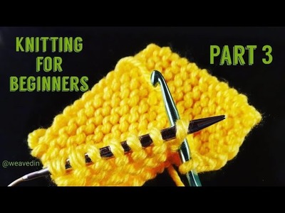 Binding off - Knitting for Absolute Begginners - Part 3