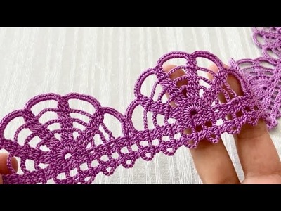 Both Easy and Magnificent Crochet Edge Lace Pattern Tutorial