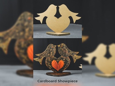 Cardboard Showpiece making at Home out of waste | Easy Craft idea | Diy Home Decor Shorts