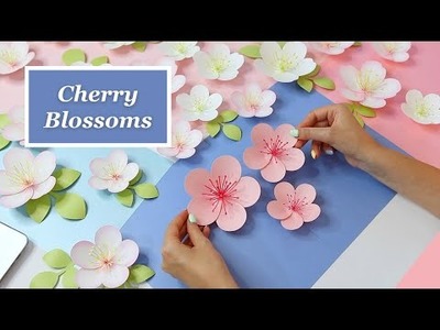 Cherry Blossom Paper Flower Tutorial | Sakura Flower DIY (Trailer)