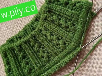 Collar knitting tutorial - double collar knitting or shawl collar