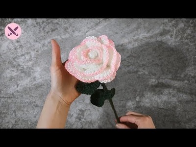 ???? Come Creare una Rosa all'Uncinetto | How to Crochet a Rose - EASY Flower (English Subtitles)