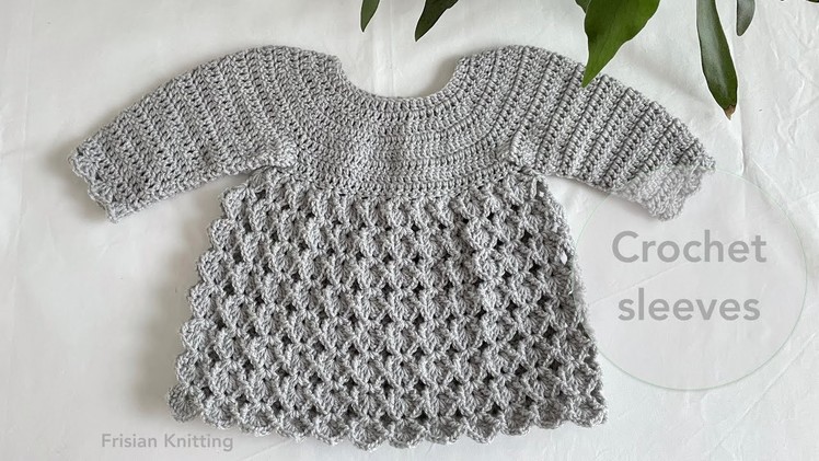 Crochet baby dress Luna #baby #babydress #crochet #howtocrochet #crochetpattern #baby #häkeln #free
